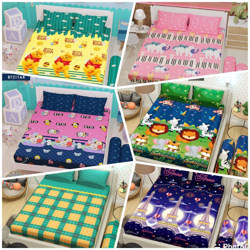 sprei home made 120 160 180 sprei karakter sprei best seller sprei murah