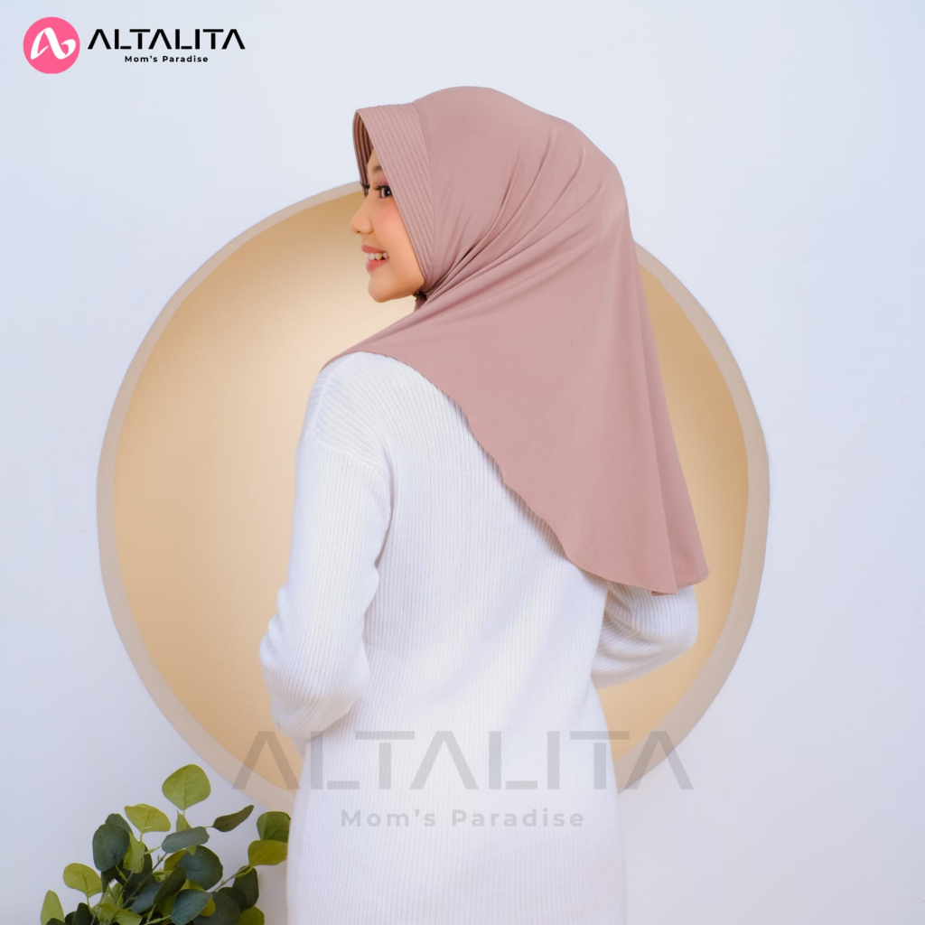 Altalita - Kerudung Instan Qaila Penguin Jilbab Bergo Hamidah Ukuran M pet Tebal Bahan Jersey Premium Hijab Sport Instant Menutup Dada Cocok Untuk Sekolah Olahraga Volly Futsal Senam dan Sehari-Hari