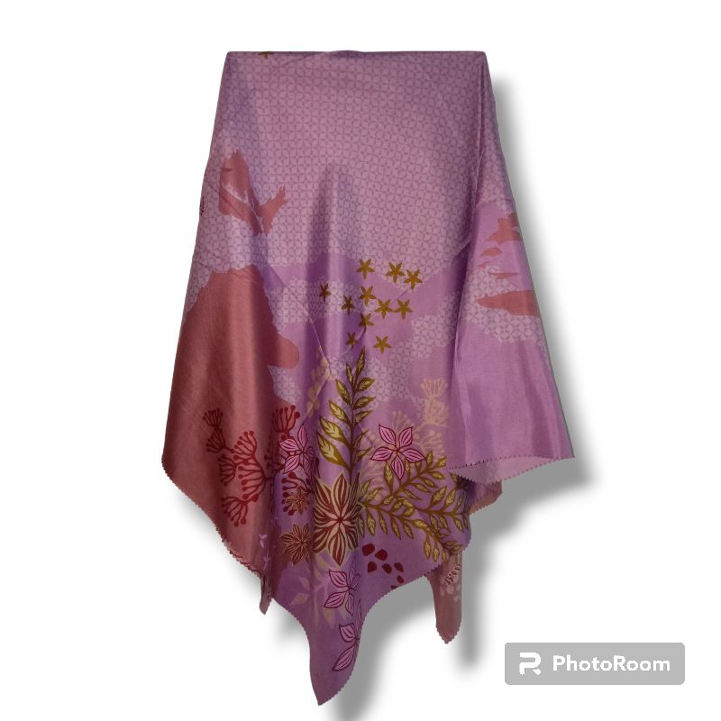 Azara Hijab Syari Segi Empat Motif Katun Voal LC Original 130×130