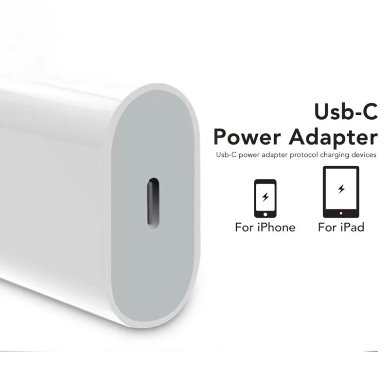 Adaptor 20W USB-C Power Adapter PD Fast Charing / Kepala Casan