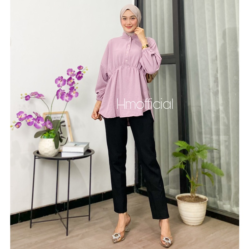 Amanda Blouse Serut Crinkle Premium