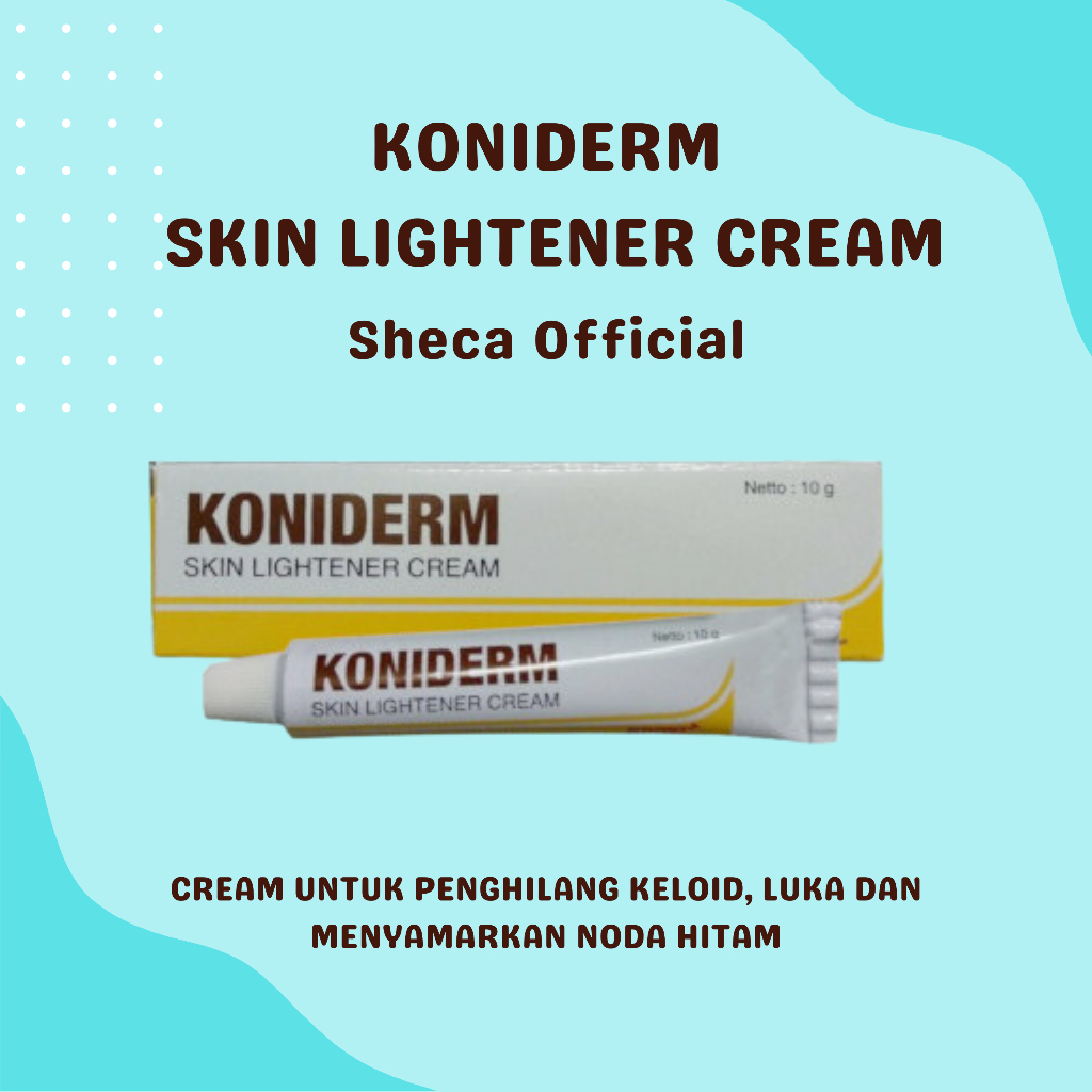 KONIDERM CREAM 10gr / mencerahkan dan menghilangkan bekas luka / skin lightener cream