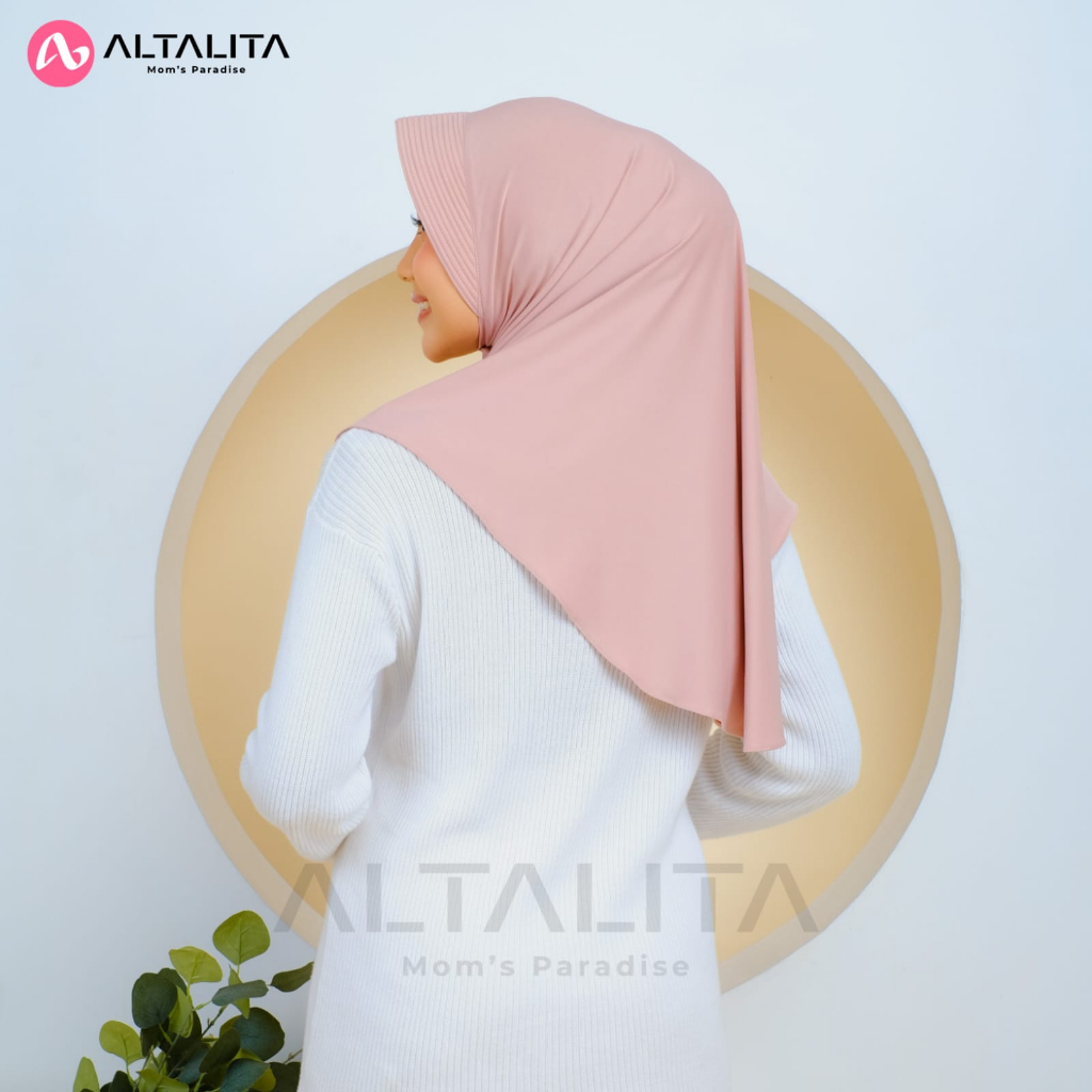 Altalita - Kerudung Qaila Penguin Instan Jersey Premium Jilbab Bergo Hamidah Menutup Dada Hijab Sport Instant Ukuran M Cocok Untuk Sekolah Olahraga Volly Futsal Badminton dan Sehari-Hari