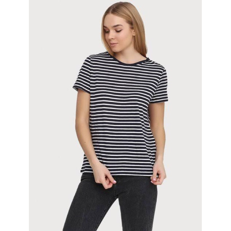 PRELOVED HNM T-SHIRT CROP STRIPED