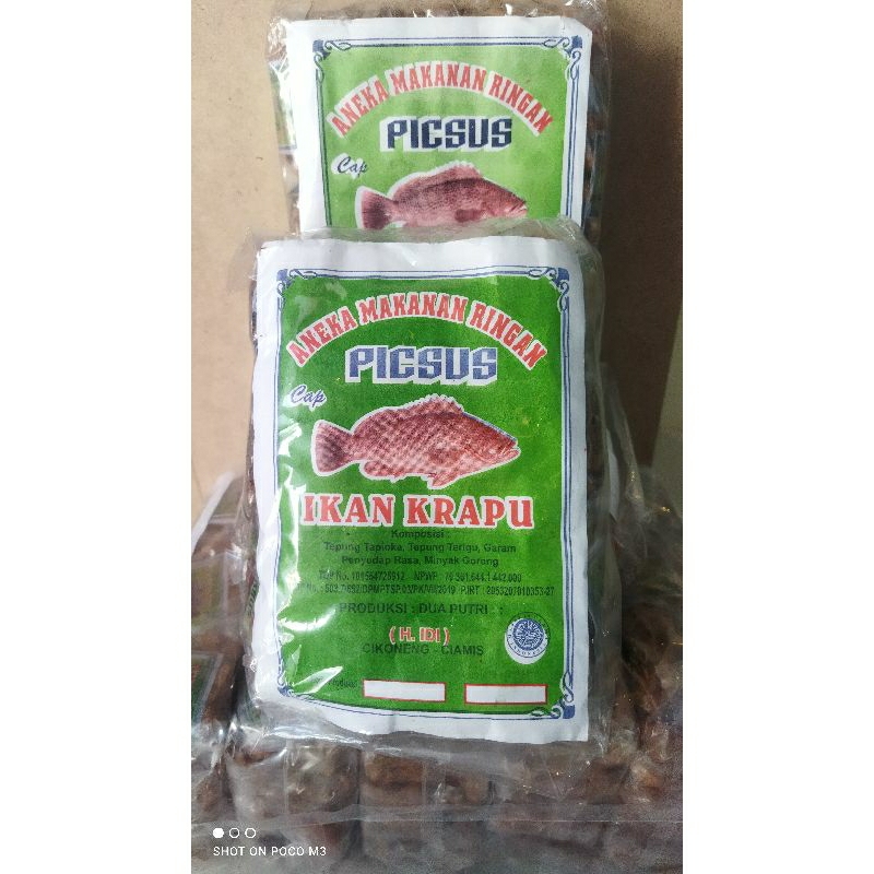

Makanan Ringan Picsus cap krapu 1 pack isi 20