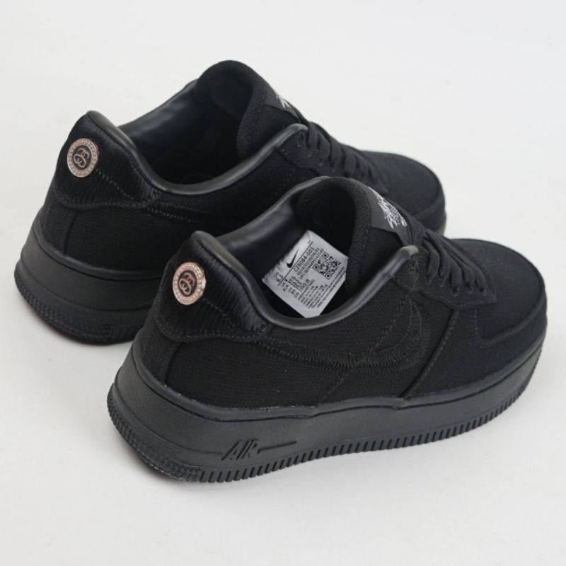 Sepatu Stussy Black X AF 1 low