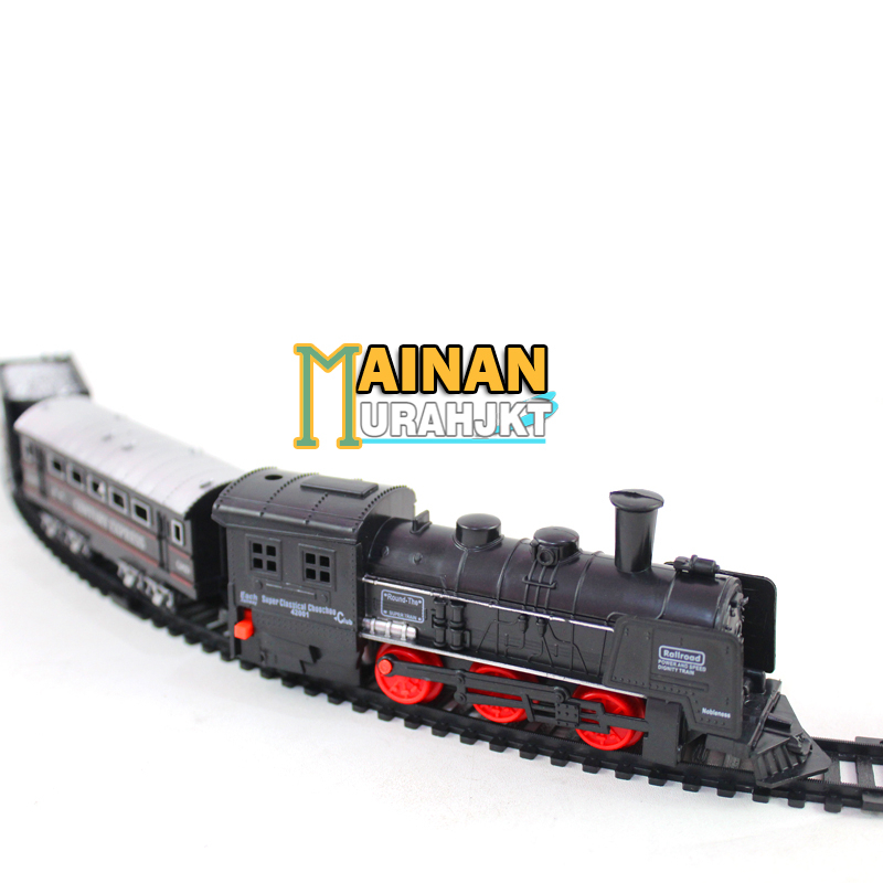 MAINANKEI MAINAN ANAK MURAH KERETA RAIL KING TL06 19 PIECES MAINAN ANAK KERETA API LINTASAN RAIL KING