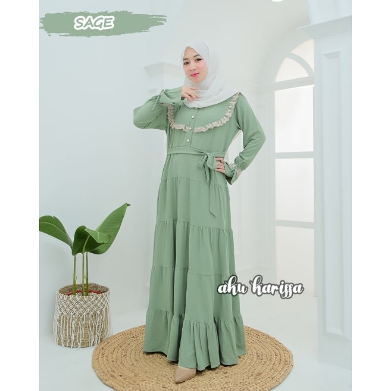 GAMIS CANTIK KAIRA ORI AKU KARISSA TERBARU DRESS WANITA KEKINIAN BAJU GAMIS REMAJA CANTIK ELEGAN