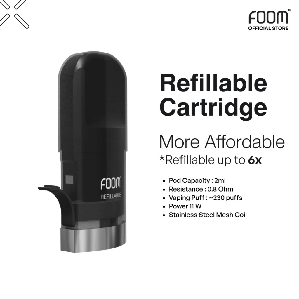 Foom Pod X Cartridge Refillable