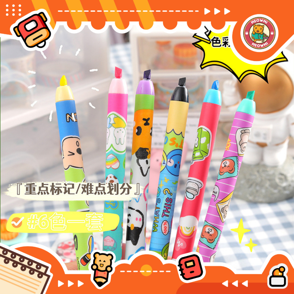 

Highlight Marker Pen Mekanik Motif Cartoon Mechanical Marker Pen CPS0011