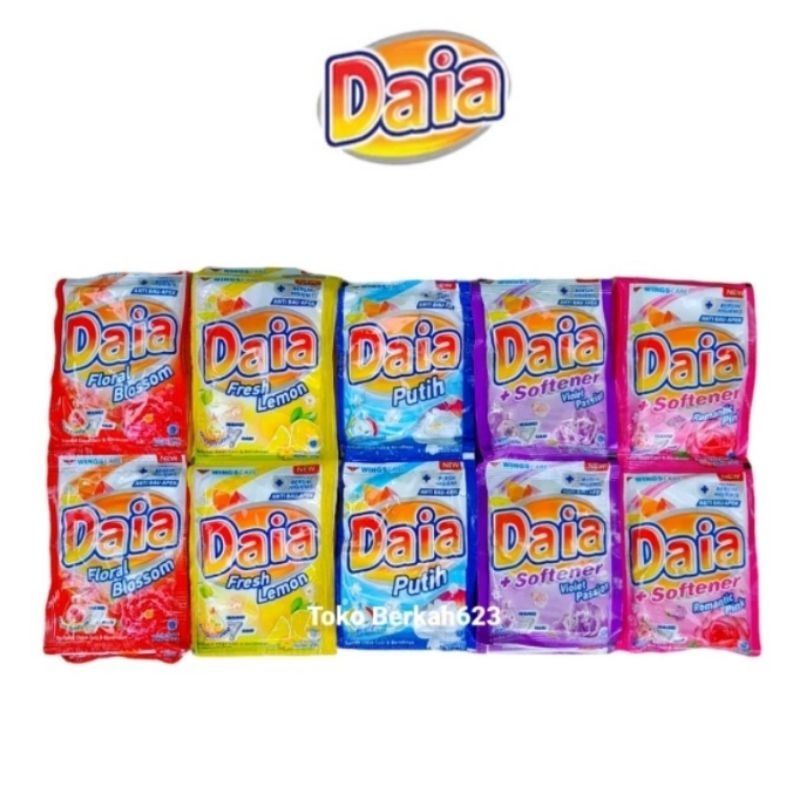 DAIA Detergent Bubuk 23gr 1 Renceng isi 6 Sachet 500
