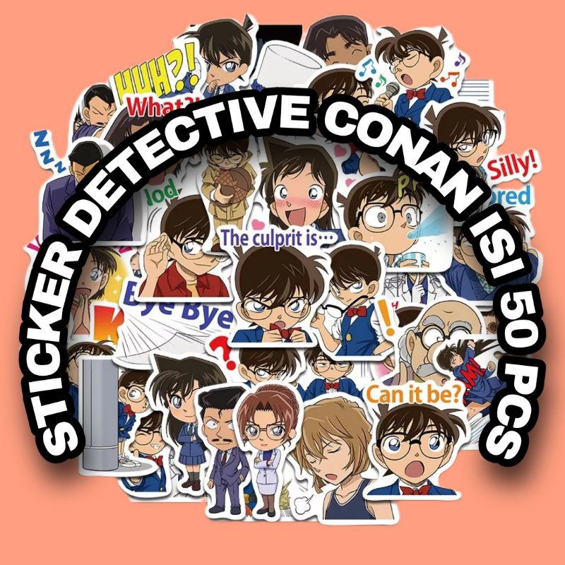 

50 pcs stiker conan stiker anime