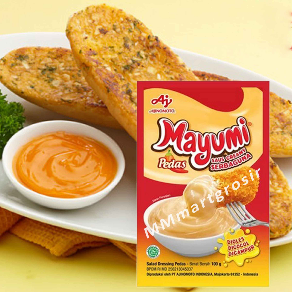 Mayumi Pedas Mayonnaise / Mayonaise Ajinomoto / Saus Cream Serbaguna / 100gr