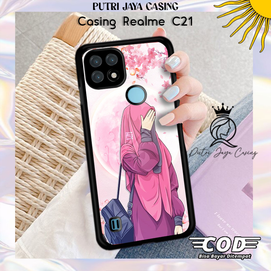 Case Hp Realme C21 Casing Realme C21 Motif 03HIJABER Casing Terbaru Case Karakter Lucu Casing Lucu C