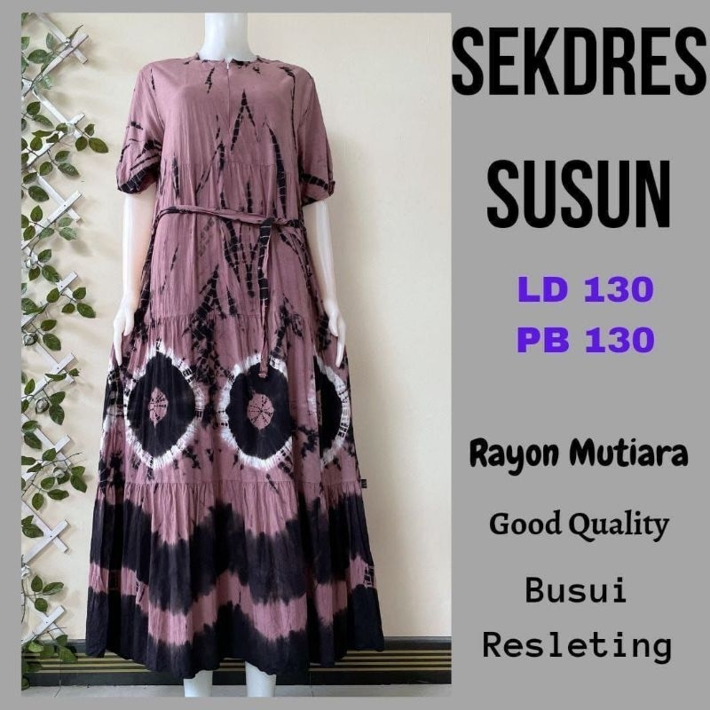 Sekdress Susun Batik (JUMBO)