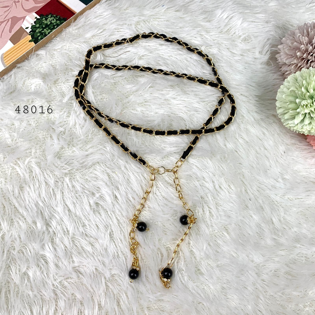 BELT RANTAI ACC TALI PINGGANG RANTAI GOLD MIX HITAM CASUAL BELT RANTAI CASUAL BASIC SANTAI BELT RANT