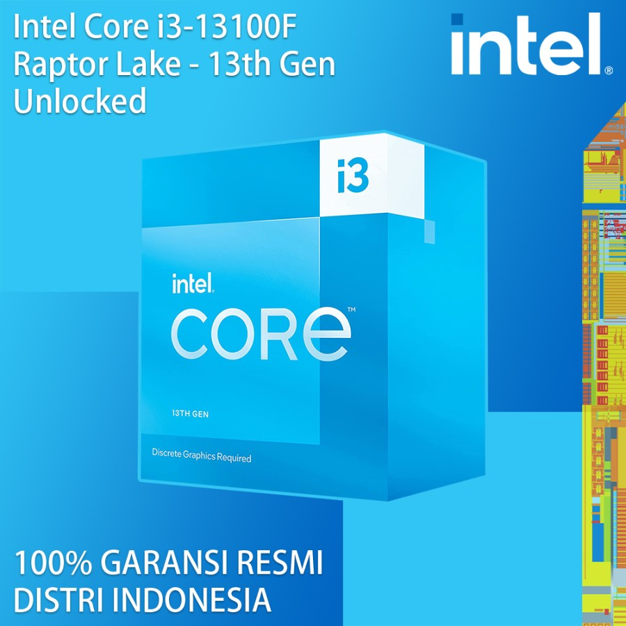 Processor Intel Core i3-13100F 4.50GHz 4-Core LGA 1700 Raptor Lake