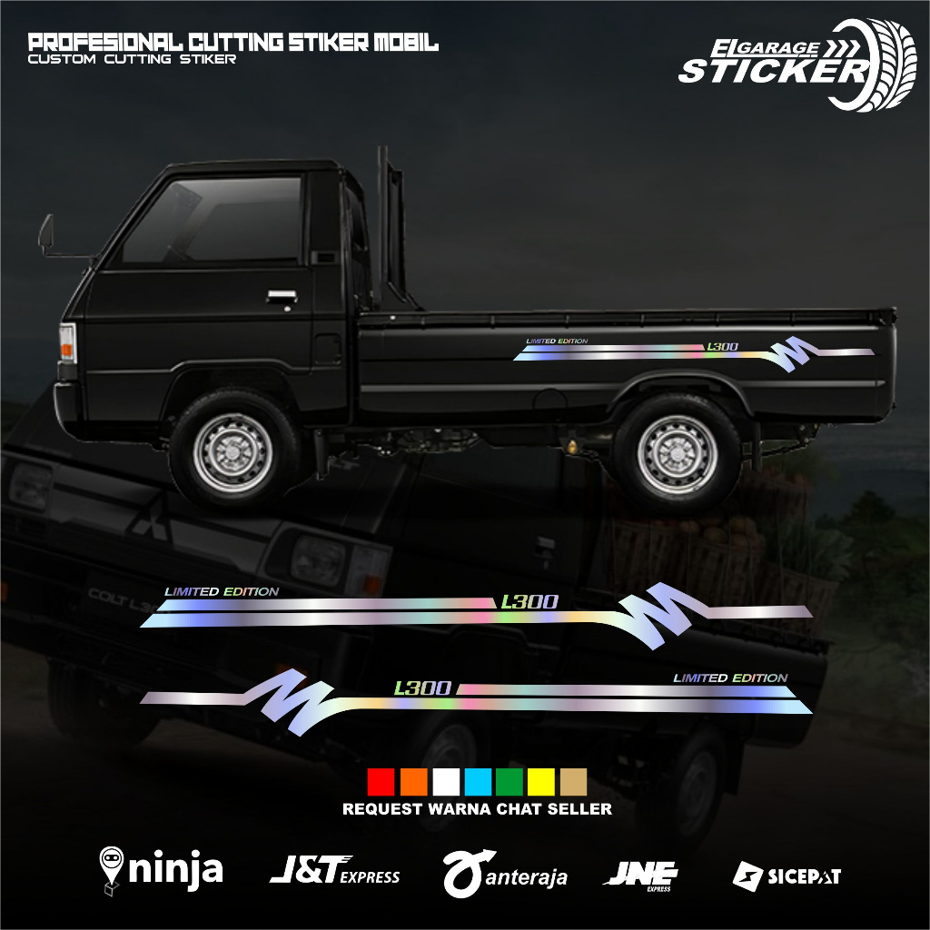 STIKER MOBIL L300 STIKER STRIPING BODY SAMPING MOBIL L300 CUTTING STIKER ALL MOBIL L300