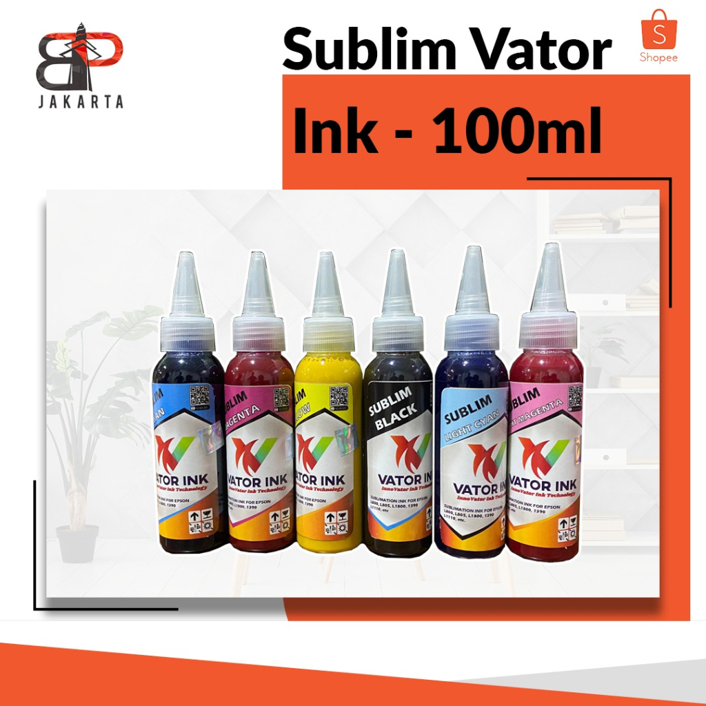 Tinta Vator Sublim CMYK 100ml