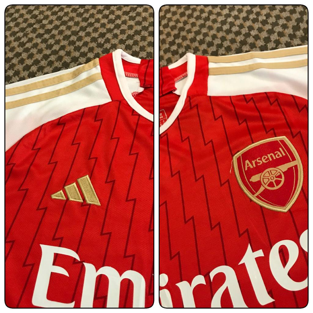 Jersey bola arsenal home 2023 - 2024 grade ori import