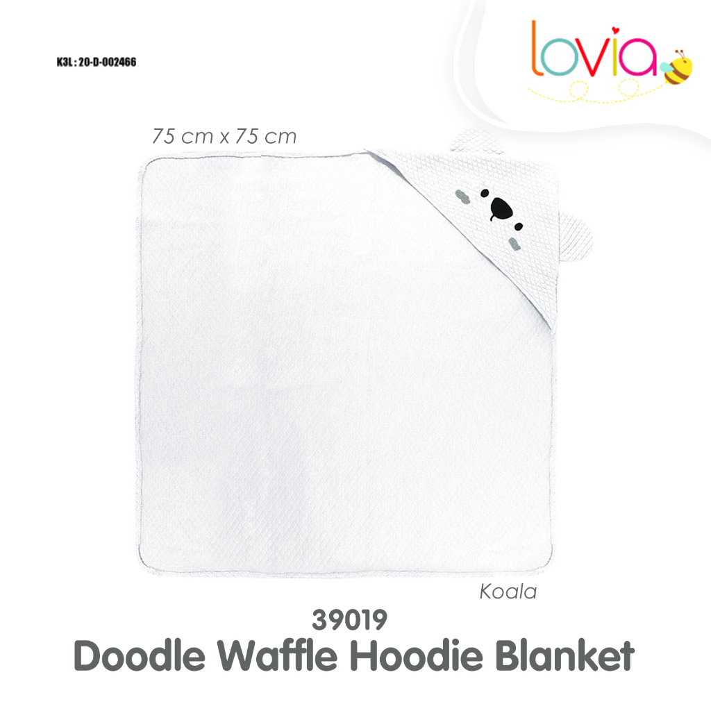 Doodle Waffle Hoodie Blanket /  Selimut Doodle Waffle Hoodie