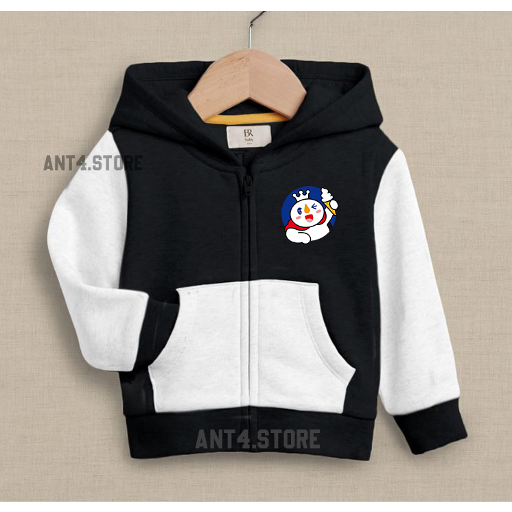 JAKET ANAK PEREMPUAN MIXUE ZIPPER ANAK LAKI-LAKI UNISEX UMUR 2-12TAHUN