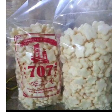 

KEMPLANG BINTANG /BUNGA MINI SUPER 707 KERUPUK KHAS PALEMBANG IKAN TENGGIRI KUALITAS SUPER