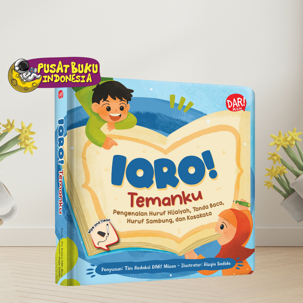 Buku Aktivitas Anak Balita Tk Paud Belajar Mengenal Menulis Huruf Arab Iqro Temanku Board Book Anak 