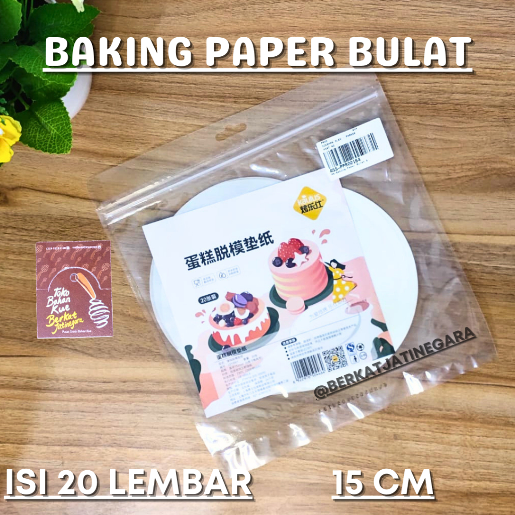 KERTAS BAKING / BAKING PAPER BULAT 6 inch/ PACK