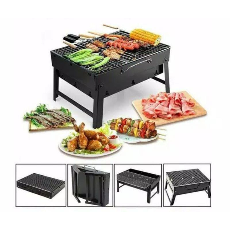 Alat pemanggang sate / panggangan arang portable LGI tebal