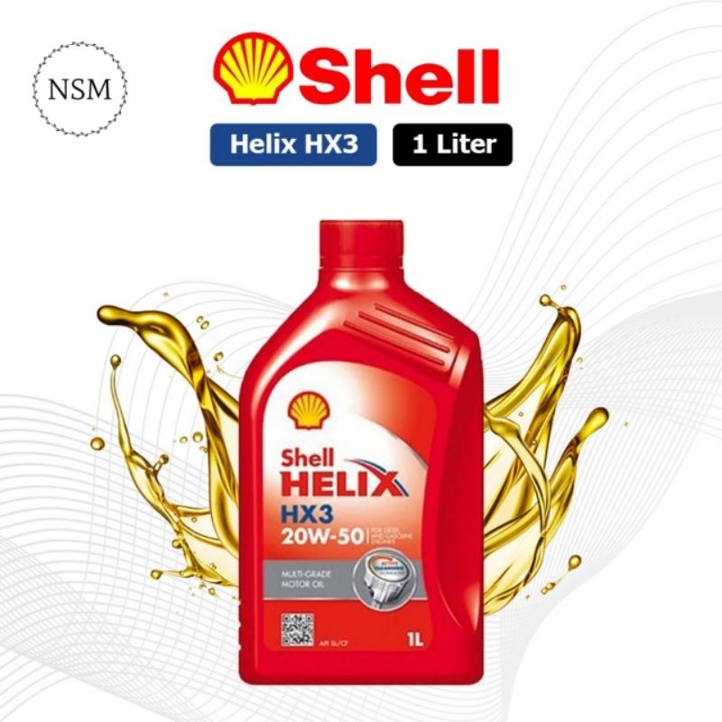Oli Shell Helix HX3 / Hx 3 Sae 20w-50 1 liter