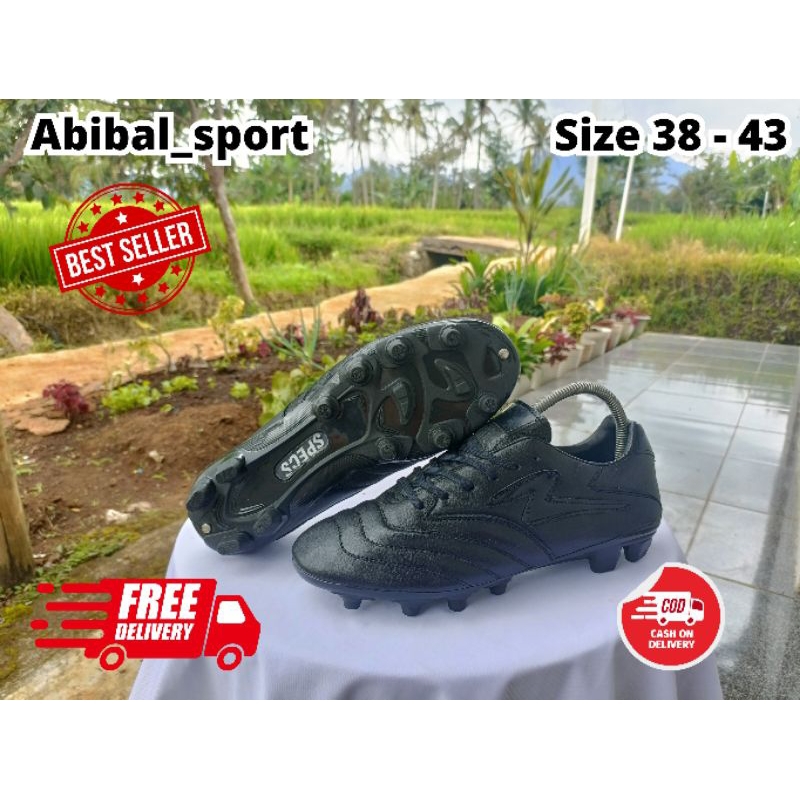 Abibal_sport sepatu bola specs bahan kulit asli ringan empuk