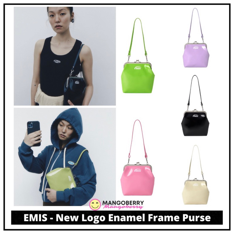 EMIS - New Logo Enamel Frame Purse bag