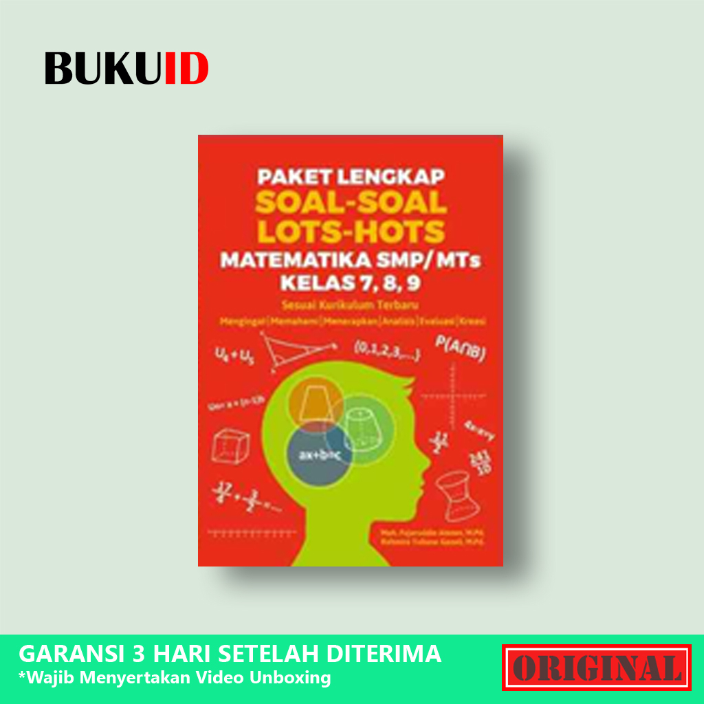 Buku Paket Lengkap Soal-Soal LOTS-HOTS Matematika SMP/MTs Kelas 7, 8, 9 - Original