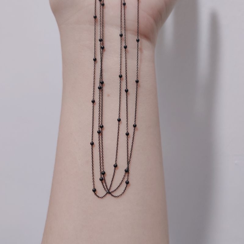 kalung Jedar black gold by ubs 8k cantik manis unik