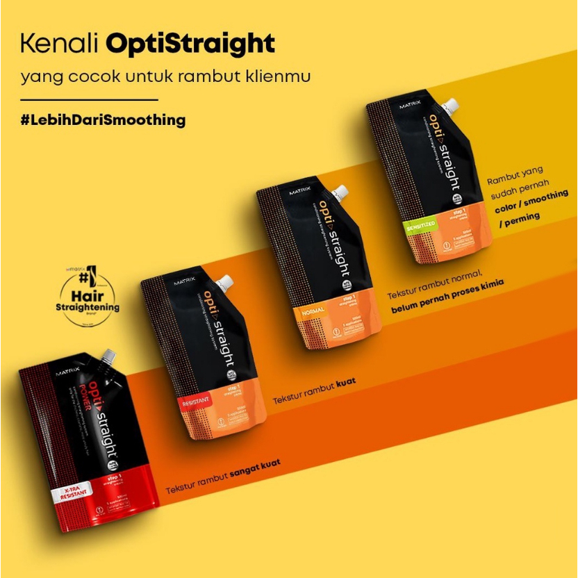 Matrix Opti Straight Step 1 500ml Matrix Smoothing Matrix Obat Pelurus Rambut Matrix Optistraight 500ml