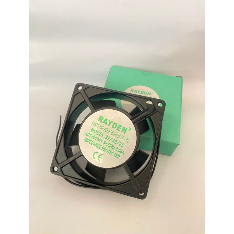 FAN AC 220V 9x9 cm / KIPAS AC 220 Volt 9 x 9cm Tebal 2.5 cm