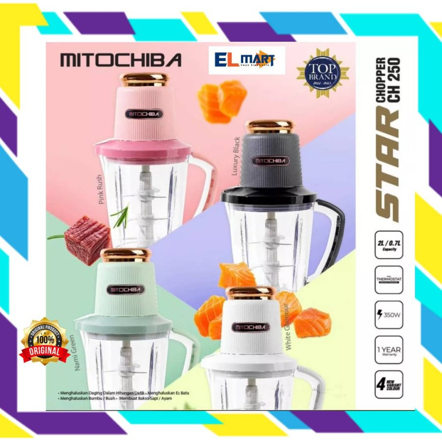 Mitochiba Chopper CH 250 Mito Food Chopper 2L Blender CH250 2 Liter Original