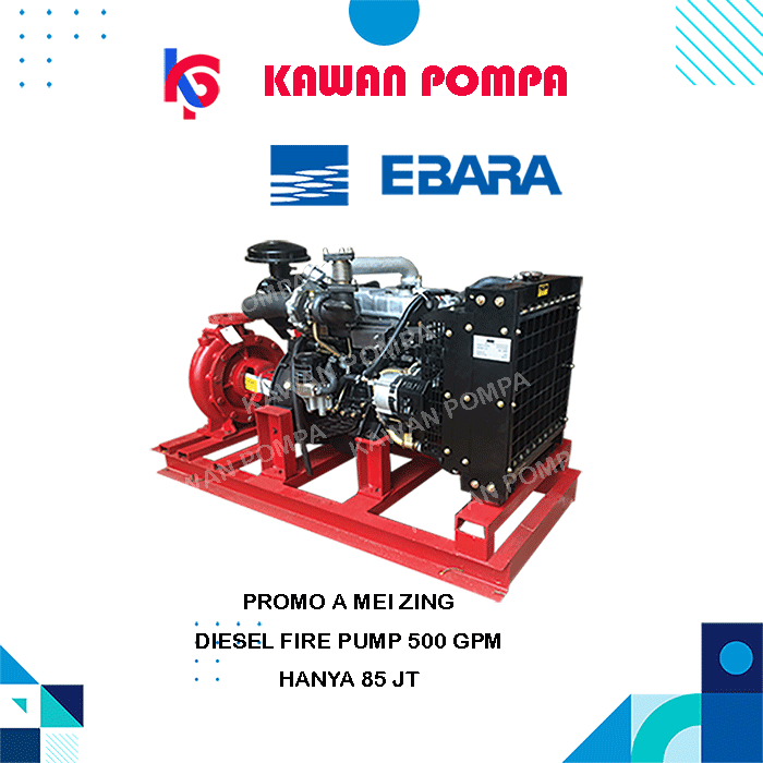 Diesel Hydrant Fire Pump 500 GPM, Ebara Fire Pump 500 GPM, Isuzu Fire Pump 500 GPM