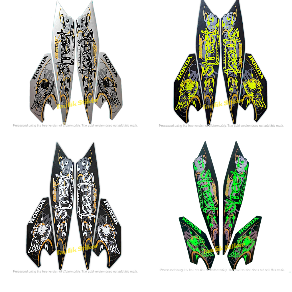 STRIPING LIS BODY MOTOR HONDA BEAT STREET 2021 SEPASANG STANDAR FULL SET