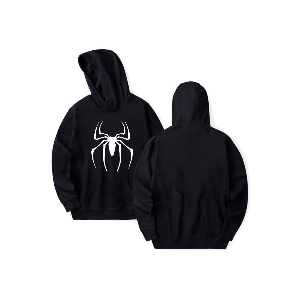 Kalemmerch Hoodie Hitam - Spiderman Miles Morales Dewasa