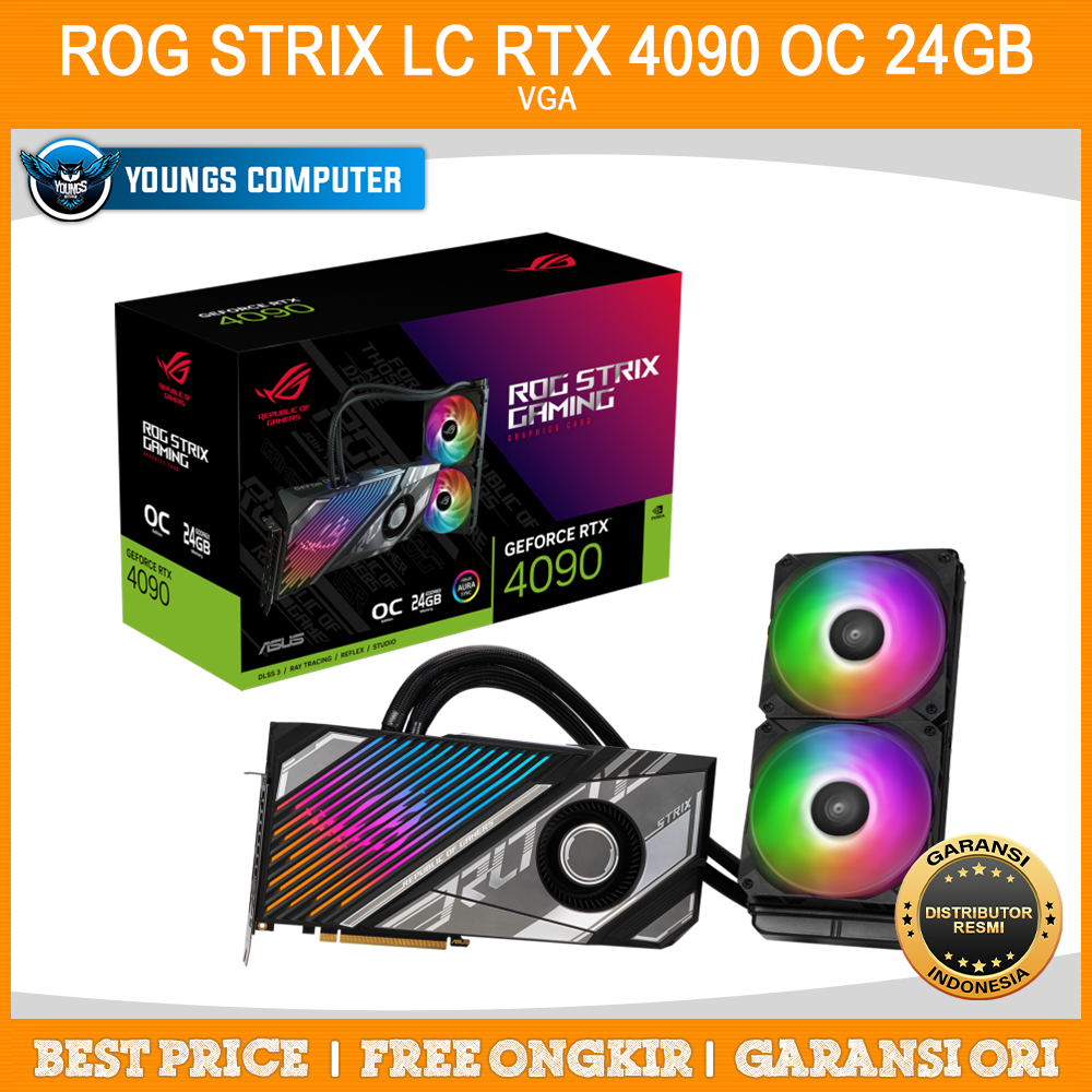 VGA ASUS ROG STRIX LC GeForce RTX 4090 O24G GAMING | Liquid Cooler