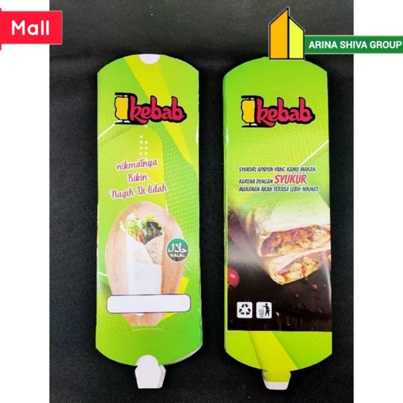 

150 LEMBAR KERTAS KEBAB TARIKAN UKURAN 25 × 9,5 CM HIGH QUALITY PAPER CRAFT TEBAL PRODUK TERBARU | KOTAK KEBAB KEKINIAN | DUS KEBAB VIRAL TIKTOK | KEMASAN KEBAB KEKINIAN | BOX KEBAB VIRAL | ARINA SHIVA GROUP 6010