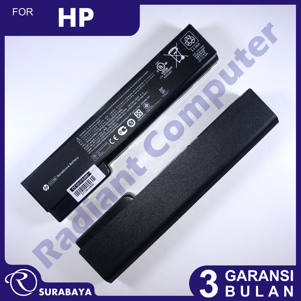Baterai HP 8560p 8570p 6360B 6360T 6460B 6465B 6470B 6475B 6560B 6565B 6570B