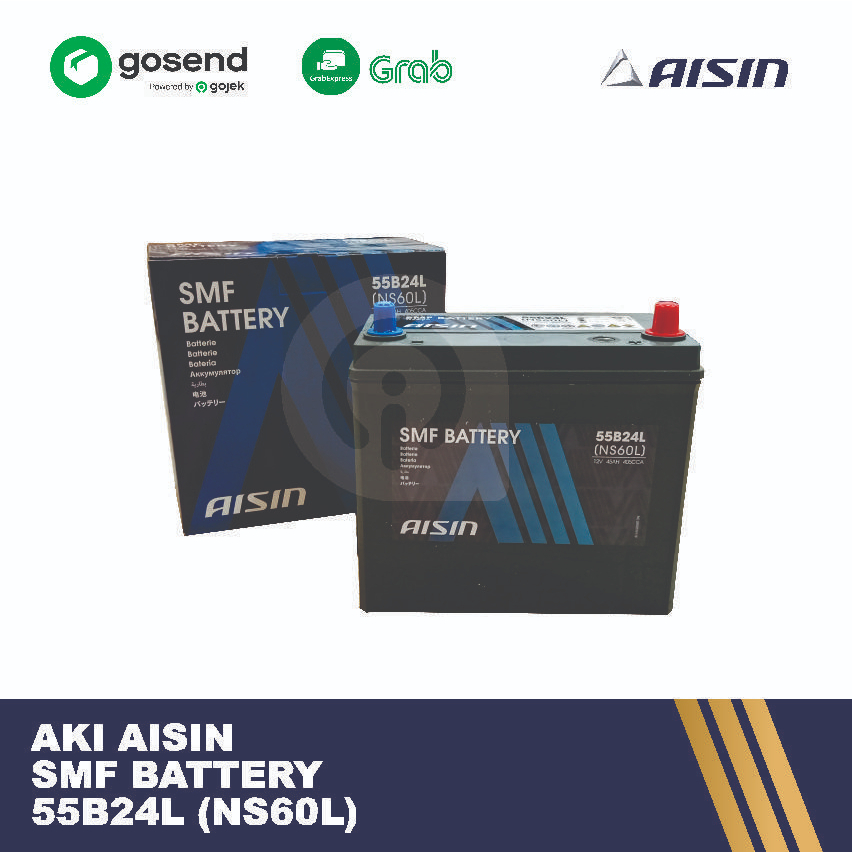 Accu Aki Mobil SMF Kering NS60L AISIN ORIGINAL