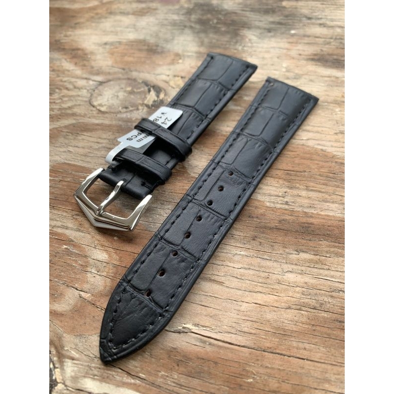 Strap tali jam tangan kulit motif import buckle istimewa 24MM