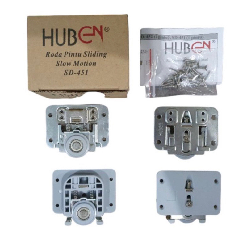 RODA SAJA Tanpa Rel Pintu Lemari Sliding Geser Slow Motion Huben SD451 (1 Pintu)