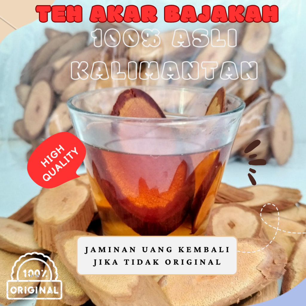 (DIJAMIN ASLI KALIMANTAN) Akar Kayu Bajakah Kalalawit Merah Premium 1KG