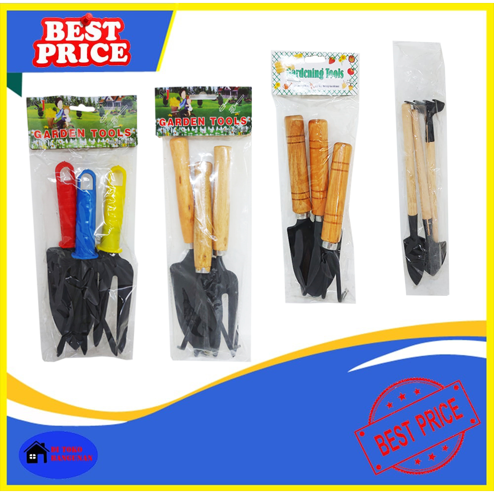 Garden Tools Varian Ukuran Mini - Sedang - Besar Set 3 Pcs