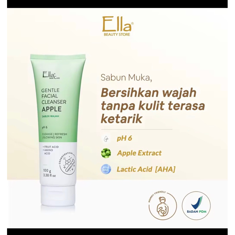 [ JASTIP ELLA SOLO ]SABUN CUCI MUKA APPLE ELLA SKINCARE